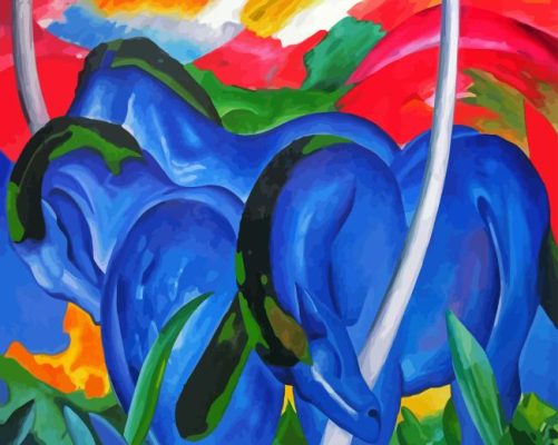 Franz Marc Blue Horses Paint By Numbers