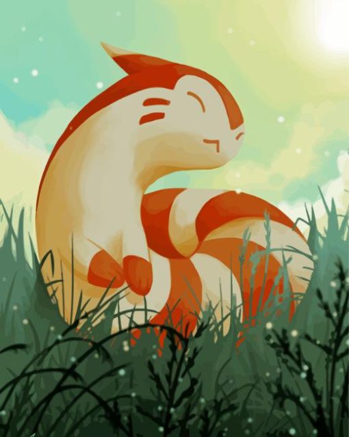 Furret Pokemon Art Paint By Numbers