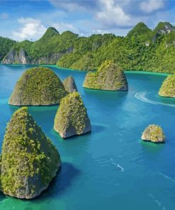 Indonesia Raja Ampat Islands Paint By Numbers