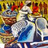 Kenyan Market Sellers Art Paint By Numbers