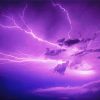 Lightning Sky Scapes With Purple Clouds Paint By Numbers