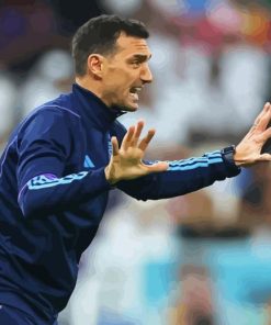 Lionel Scaloni Coach Side Profile Paint By Numbers