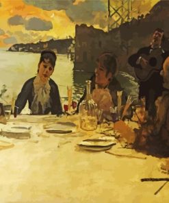 Lunch At Posillipo by Giuseppe De Nittis Paint By Numbers