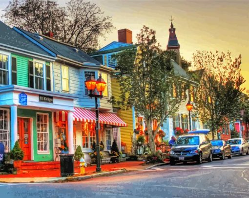 Marblehead Town In Massachusetts Paint By Numbers