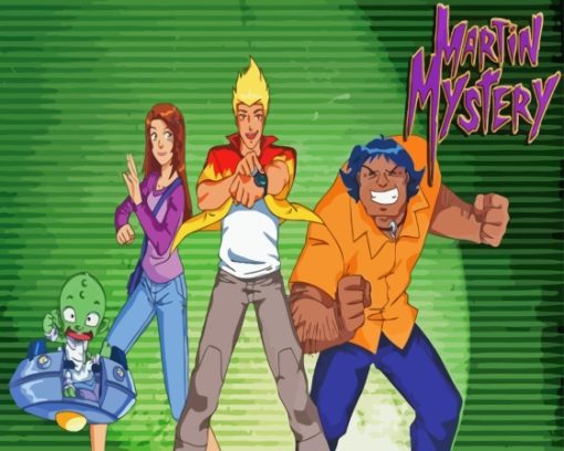 Martin Mystery Poster Paint By Numbers