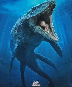 Mosasaurus Reptile Art Paint By Numbers