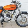 Orange Norton 750 Commando Paint By Numbers