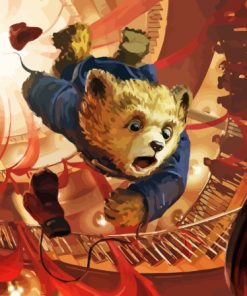 Paddington Falling Into Marmalade Paint By Numbers