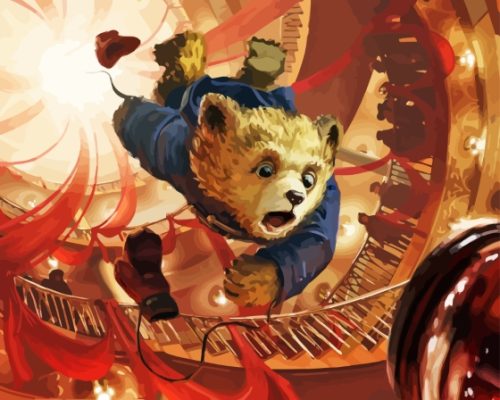 Paddington Falling Into Marmalade Paint By Numbers