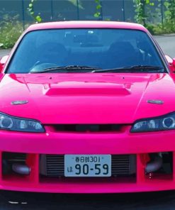 Pink Nissan S15 Paint By Numbers