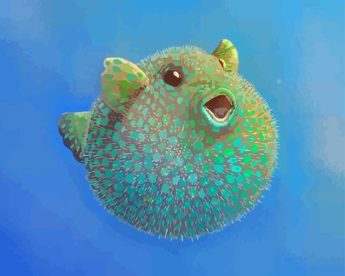 Puffer Fish Art Paint By Numbers