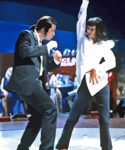 Pulp Fiction Characters Dancing Paint By Numbers