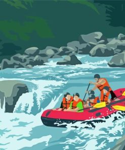 Rafting Adventure Paint By Numbers