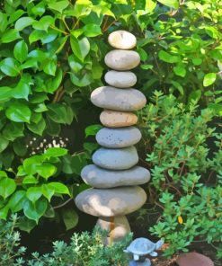 Rock Sculpture In Garden Paint By Numbers