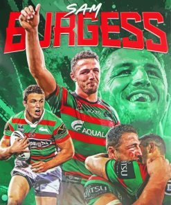 Sam Burgess Rabbitohs NRL Paint By Numbers