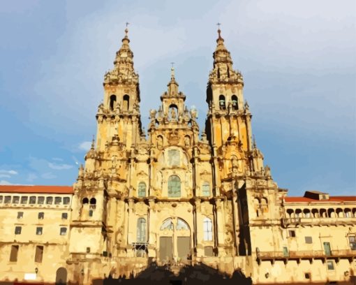 Santiago De Compostela Spain Paint By Numbers