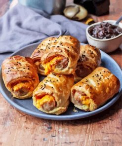 Sausage Roll With Ham Cheddar Paint By Numbers