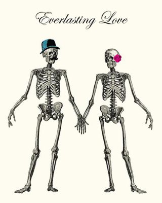 Skeleton Couple Everlasting Love Paint By Numbers