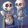 Skeleton Couple Wedding Paint By Numbers