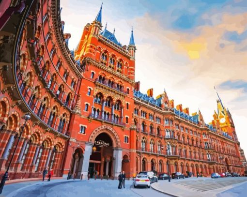 St Pancras Railway Station Paint By Numbers