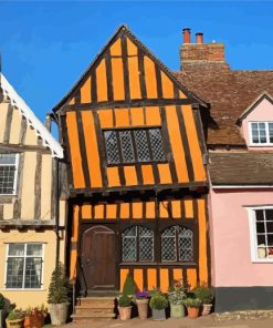 The Crooked Houses Lavenham Paint By Numbers