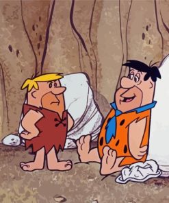 The Flintstones Barney Rubble And Fred Paint By Numbers