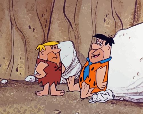 The Flintstones Barney Rubble And Fred Paint By Numbers