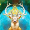 The White Fantasy Stag Paint By Numbers