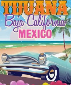 Tijuana Baja California Poster Paint By Numbers