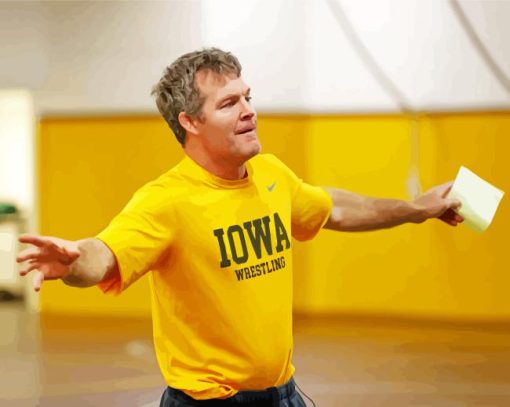 Tom Brands Iowa Wrestling Paint By Numbers