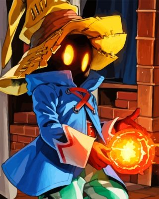 Vivi Ornitier With Fire Ball Paint By Numbers