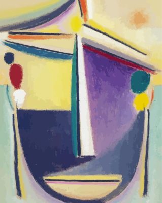 Abstract Head By Alexej Von Jawlensky Paint By Numbers