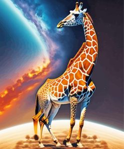 Aesthetic Giraffe Animal Paint By Numbers