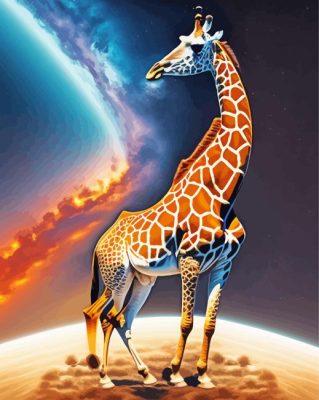 Aesthetic Giraffe Animal Paint By Numbers