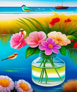 Aesthetic Soft Flowers Paint By Numbers