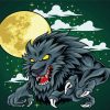 Angry Werewolf On The Full Moon Paint By Numbers