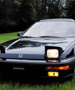 Black Honda Prelude Paint By Numbers