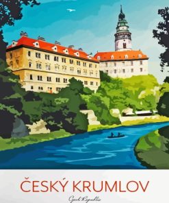 Cesky Krumlov Czech Poster Paint By Numbers