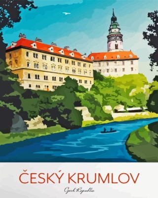 Cesky Krumlov Czech Poster Paint By Numbers