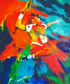 Colorful Abstract Tennis Paint By Numbers