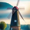 Cool Windmill Paint By Numbers