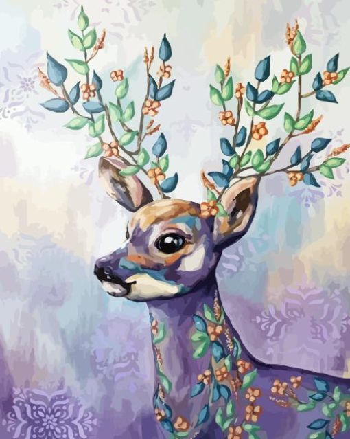 Deer In Spring Paint By Numbers