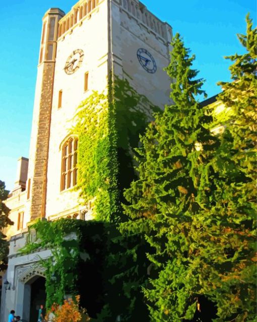 Johnston Clock Tower Guelph Paint By Numbers