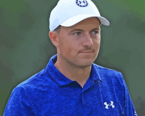 Jordan Spieth Professional Golfer Paint By Numbers