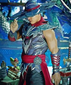 Mortal Kombat Kung Lao Paint By Numbers