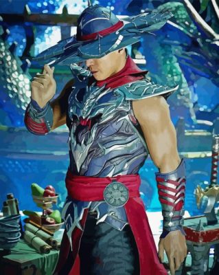 Mortal Kombat Kung Lao Paint By Numbers