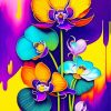 Orchids Flower Paint By Numbers