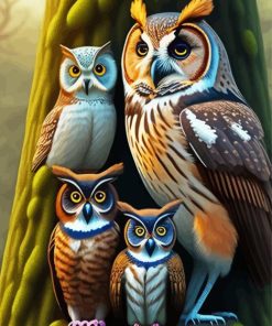 Owls Birds Paint By Numbers