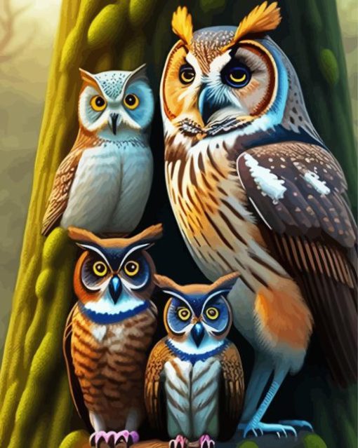 Owls Birds Paint By Numbers