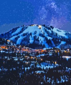 Park City Utah Night Paint By Numbers